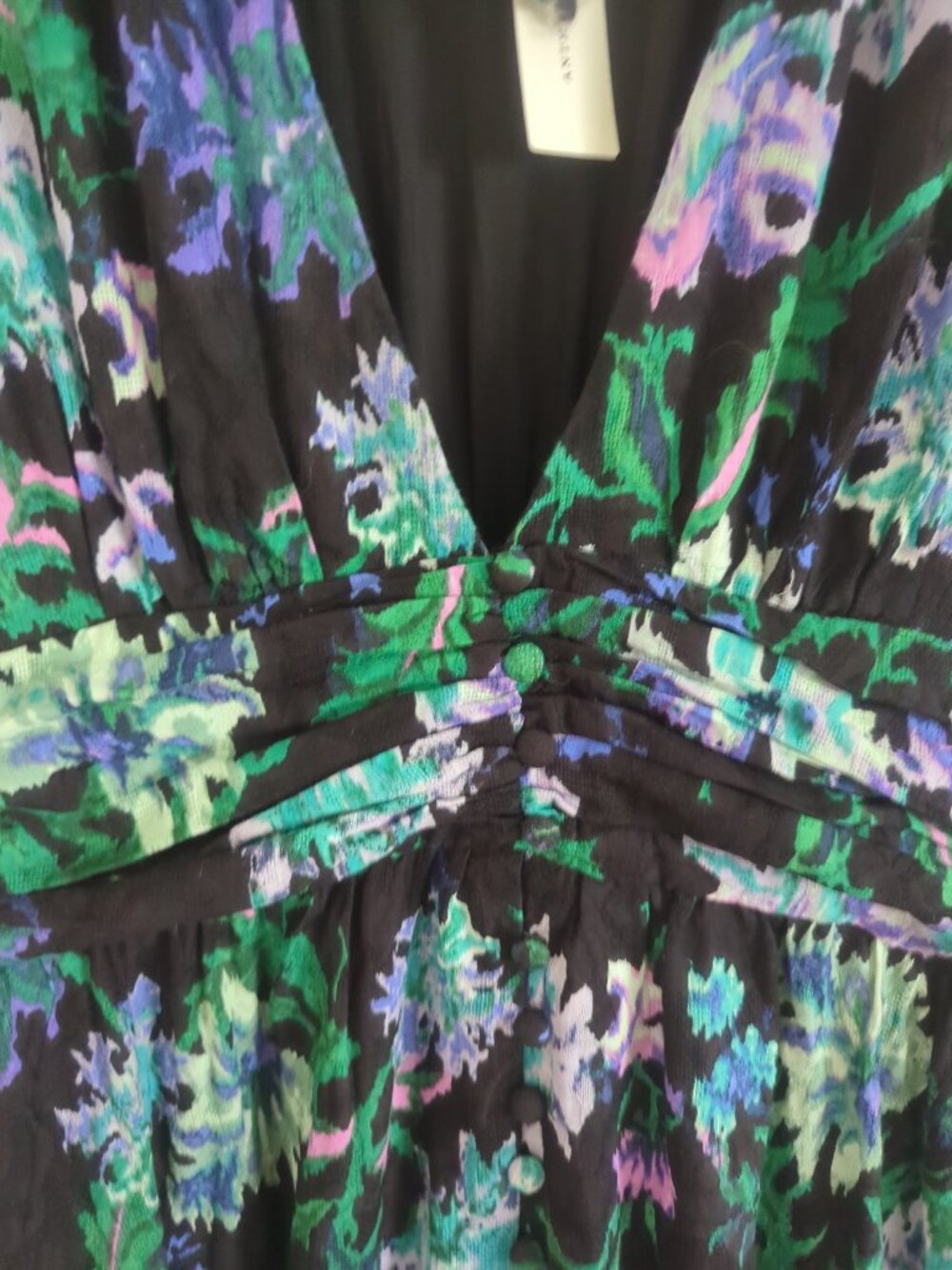 NWT Anthropologie Katerina Maxi Button Front Floral Dress Medium - Picture 9 of 16